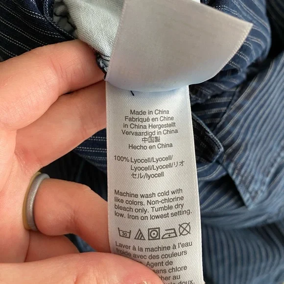 J.Crew Blue Striped Jumpsuit - Picture 5 of 5